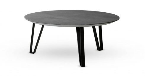 שולחן סלון נואר 80 ס"מ בגוון אפור צפחה