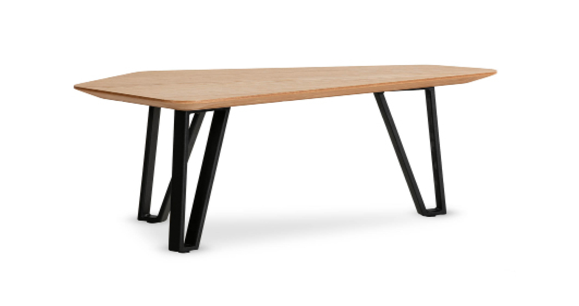 שולחן סלון נואר 77 ס"מ בגוון אלון טבעי