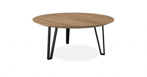 שולחן סלון נואר קוטר 90 בגוון טבעי