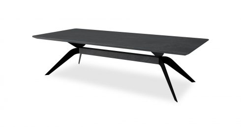 שולחן סלון אוסקר 160 ס"מ בגוון אפור צפחה