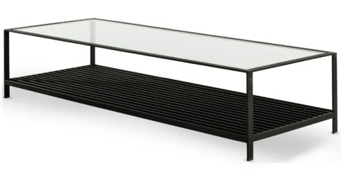 שולחן סלון קייט 160 ס"מ בגוון שחור