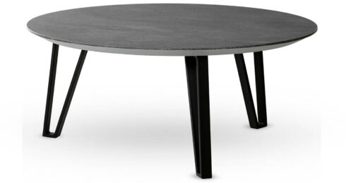 שולחן סלון נואר 80 ס"מ בגוון אפור צפחה