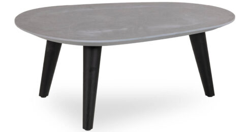 שולחן סלון ביצה 70 ס"מ בגוון קליי סטון