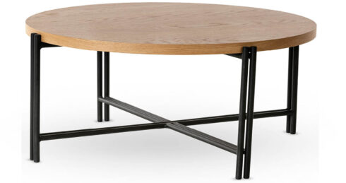 שולחן סלון ברייטון 80 ס"מ בגוון אלון טבעי